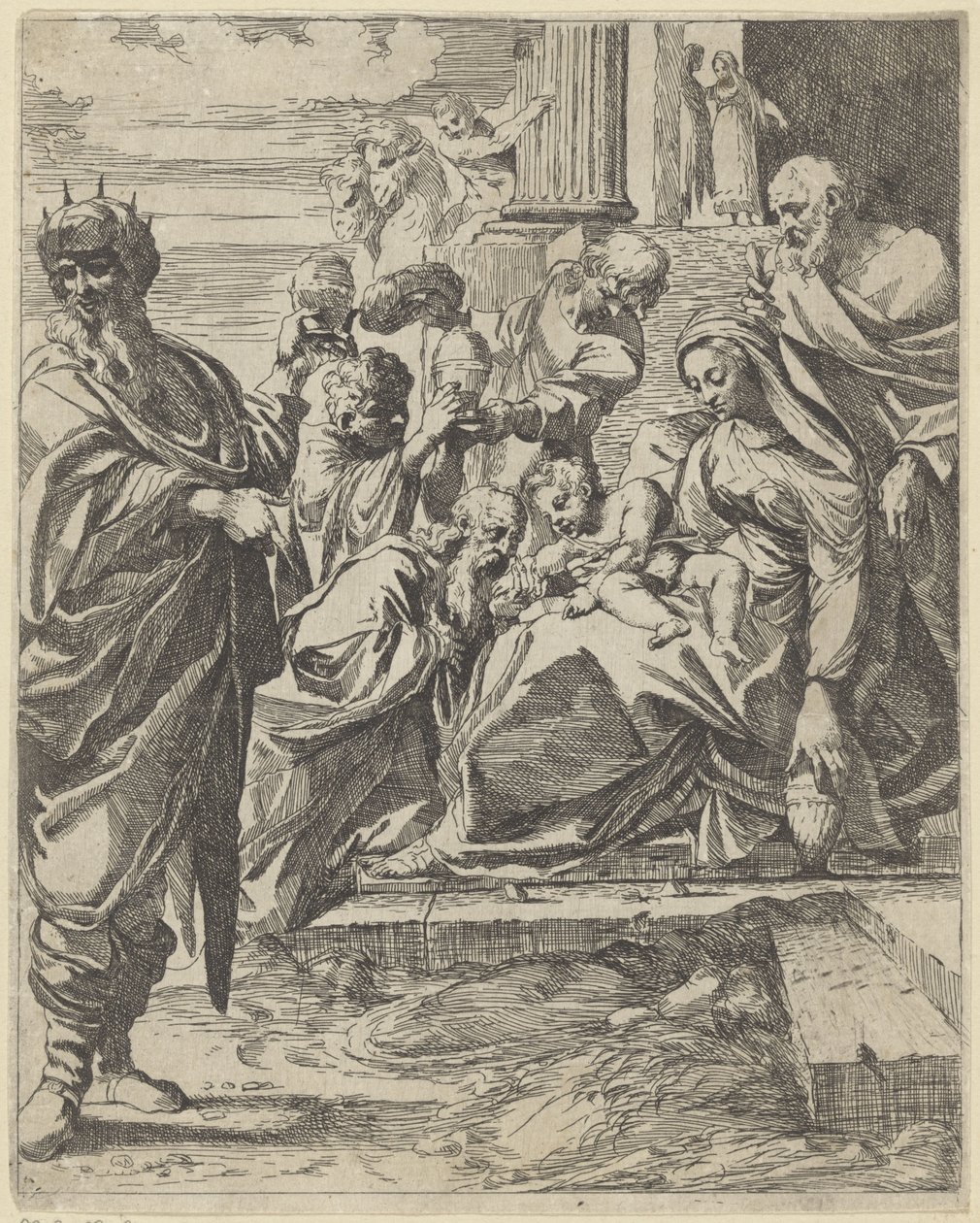 Adoration des mages - Francesco Brizio (attributed to)