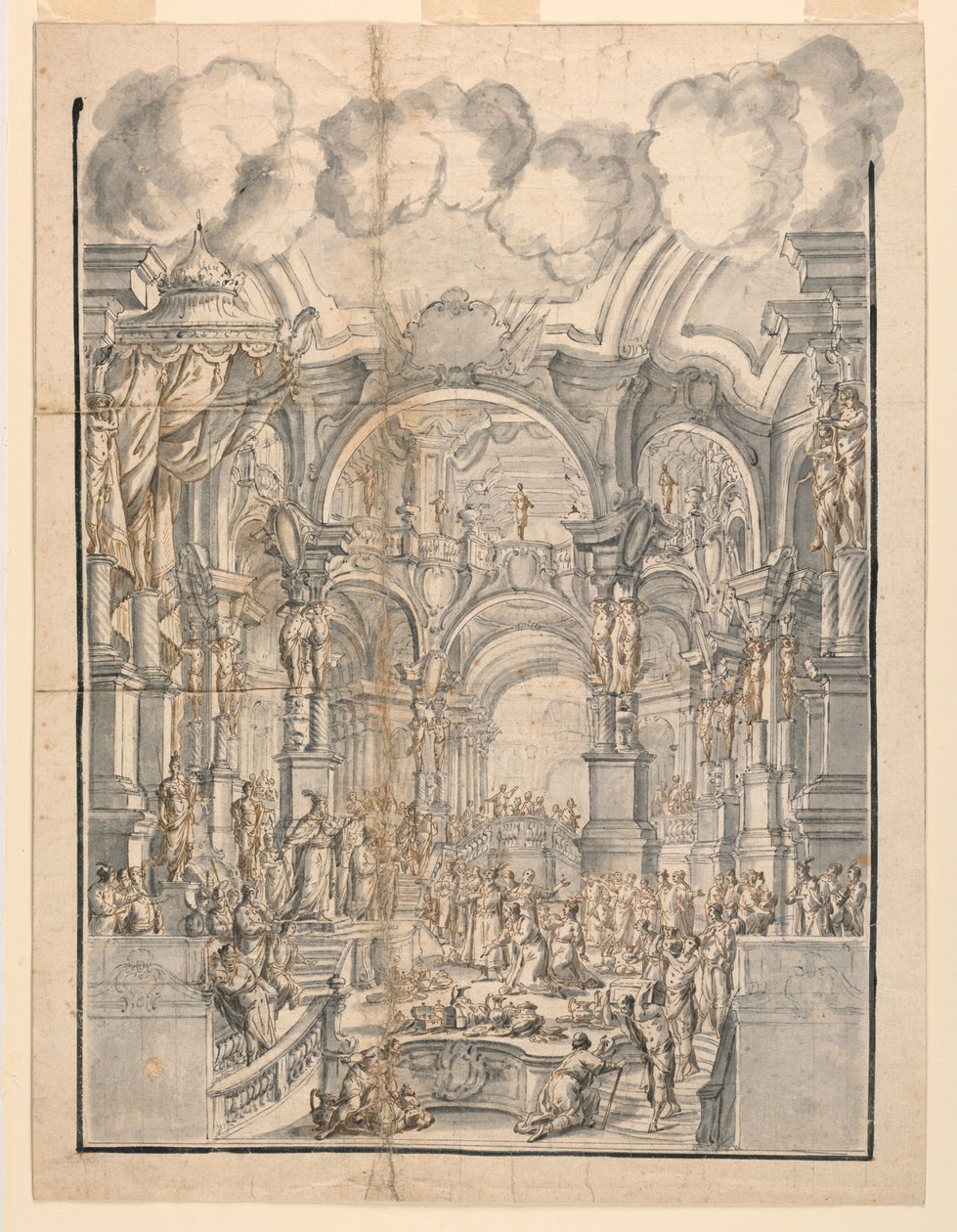 Scène de cour - Francesco Galli Bibiena