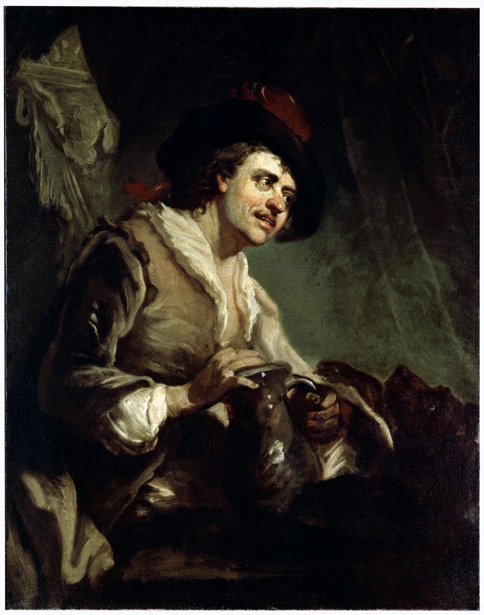 Homme avec une cruche, 18e siècle - Francesco Giuseppe Casanova