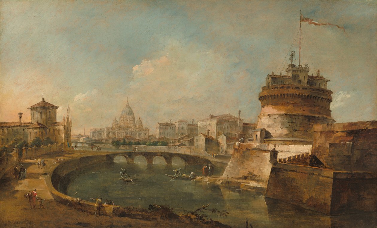 Vue fantaisiste du Castel Sant