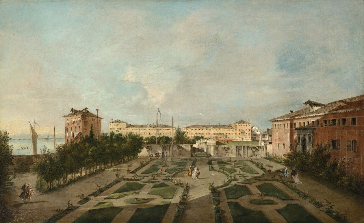 Le jardin du Palazzo Contarini dal Zaffo - Francesco Guardi