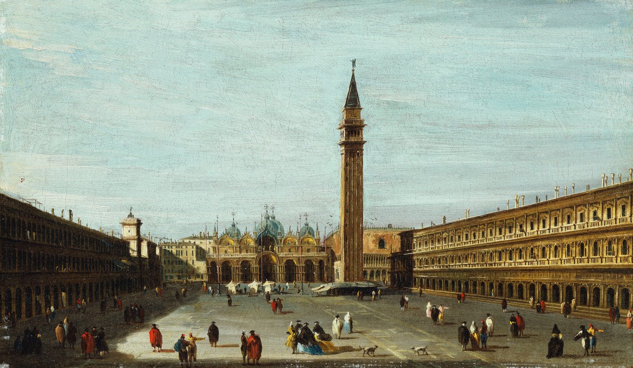La Piazza San Marco, Venise, vue vers l