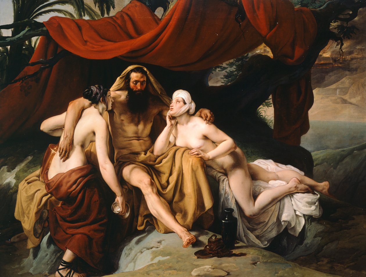 Loth et ses filles, par Francesco Hayez - Francesco Hayez