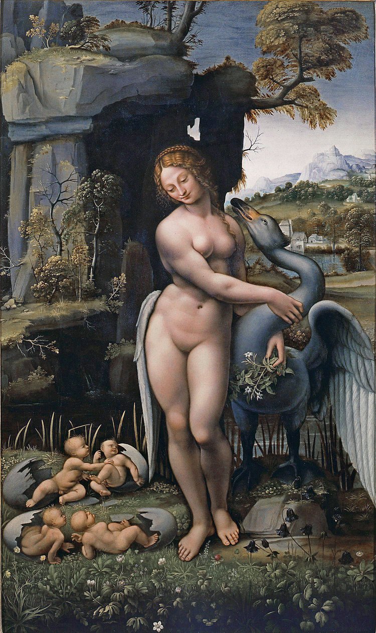 Léda et le cygne - Francesco Melzi