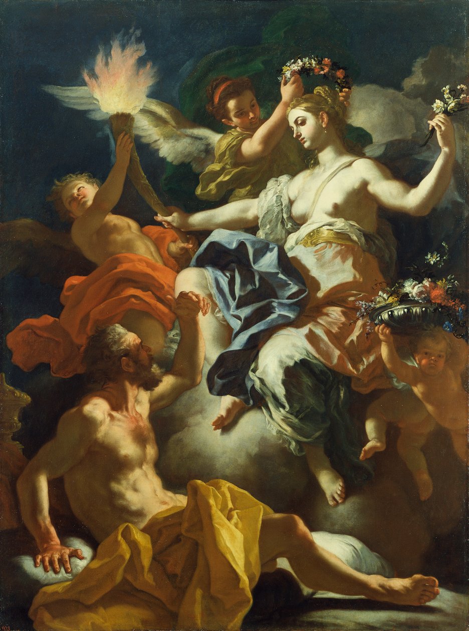 Aurora quittant Tithonus, 1704 - Francesco Solimena
