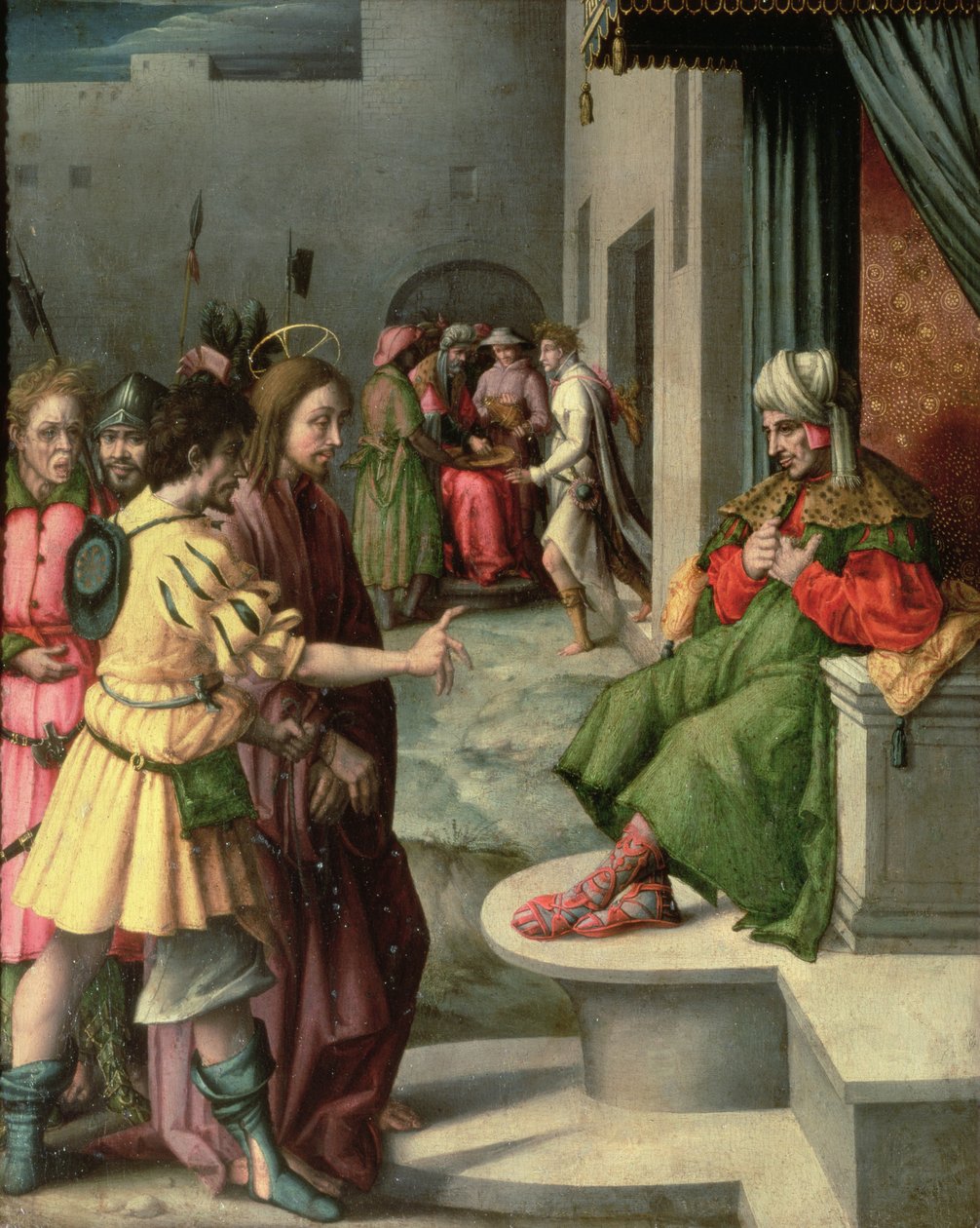 Christ devant Caïphe - Francesco Ubertini Bacchiacca