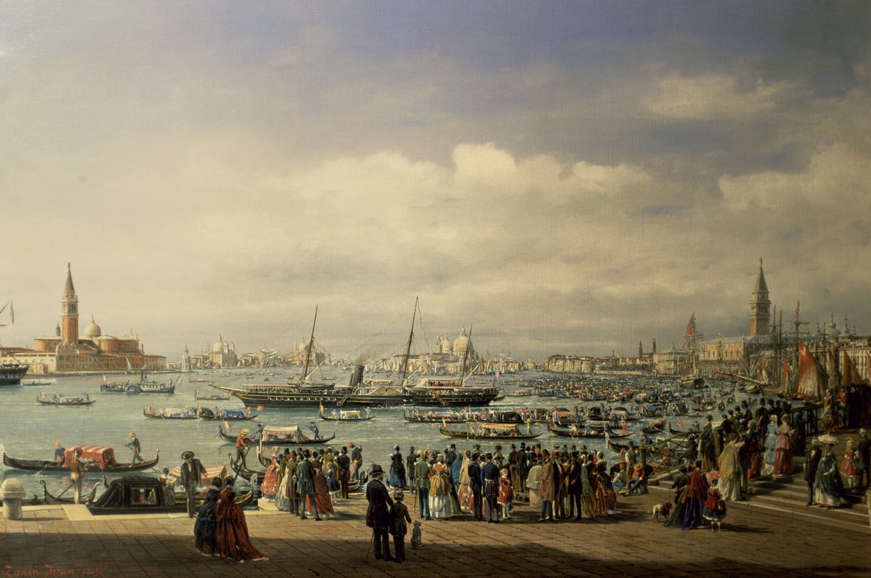 Napoléon III Arrivant à Venise - Francesco Zanin