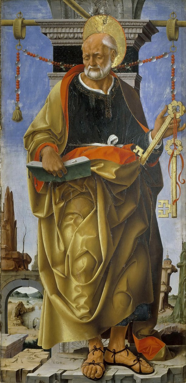Polittico Griffoni : Saint Pierre, vers 1472-1473 - Francesco del Cossa
