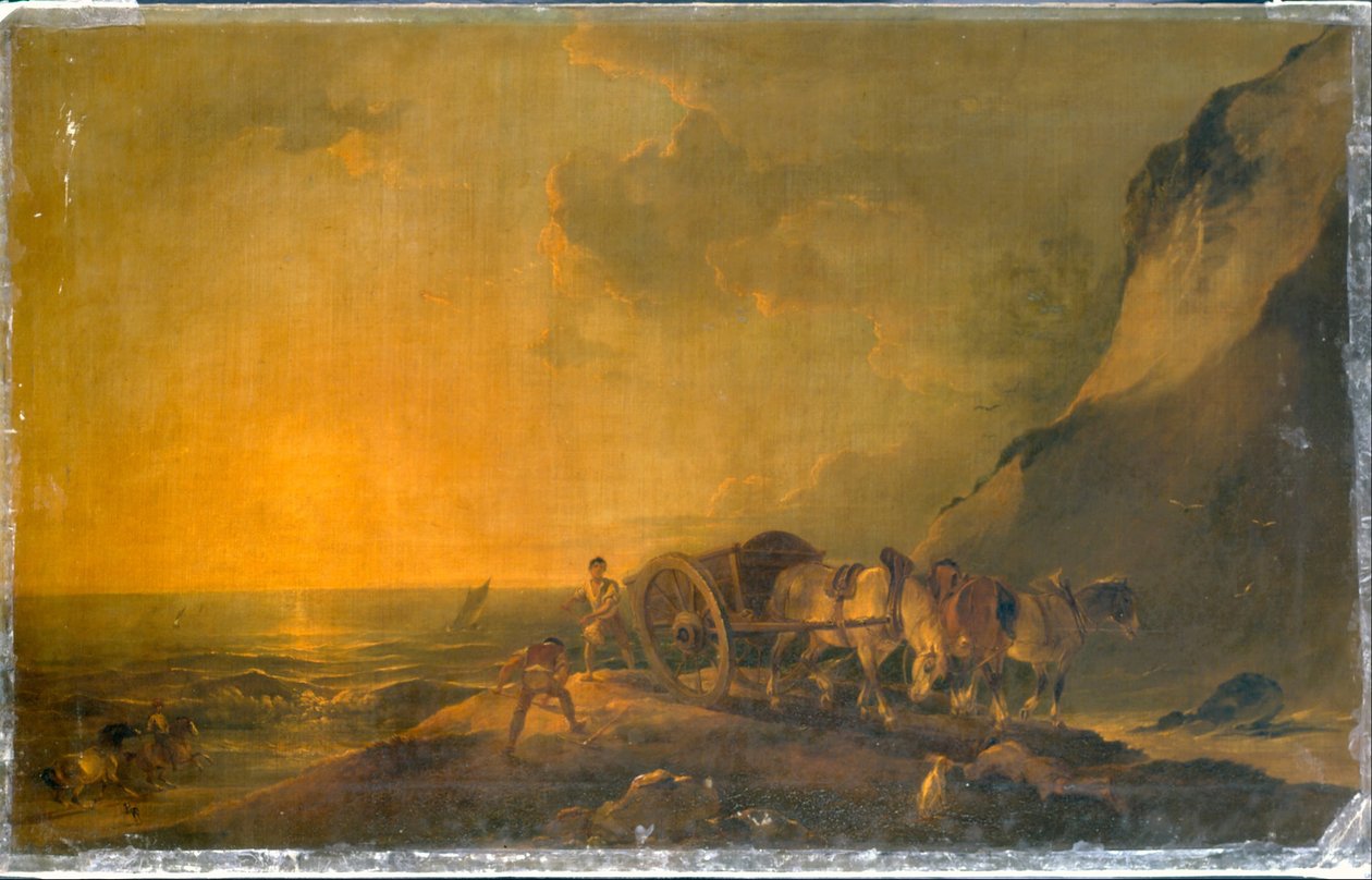 Rivage avec Cheval et Chariot - Francis Bourgeois