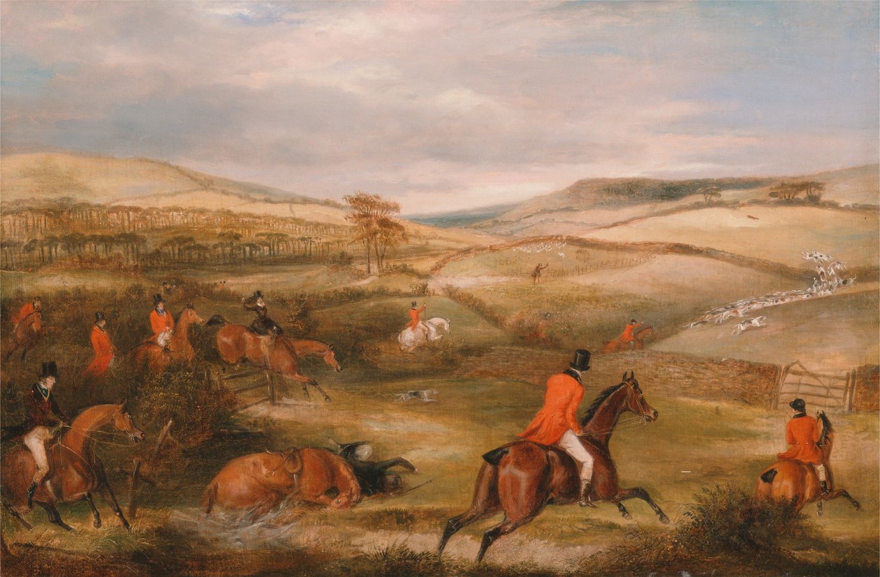 La chasse de Berkeley, 1842 - La Chasse - Francis Calcraft Turner