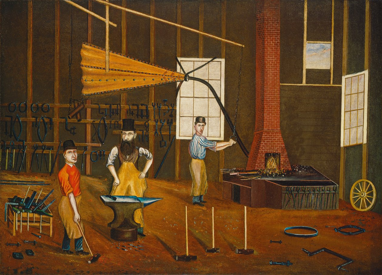 Atelier de forgeron - Francis A. Beckett