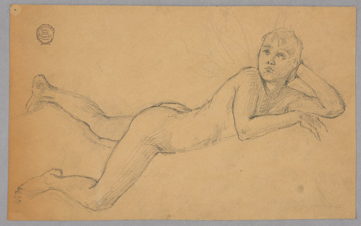 Étude de figure nue - Francis Augustus Lathrop