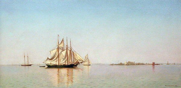 Au large de City Island, New York - Francis Augustus Silva