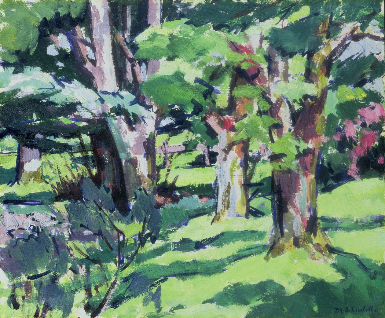 Arbres à Auchinleck, Ayrshire - Francis Campbell Boileau Cadell