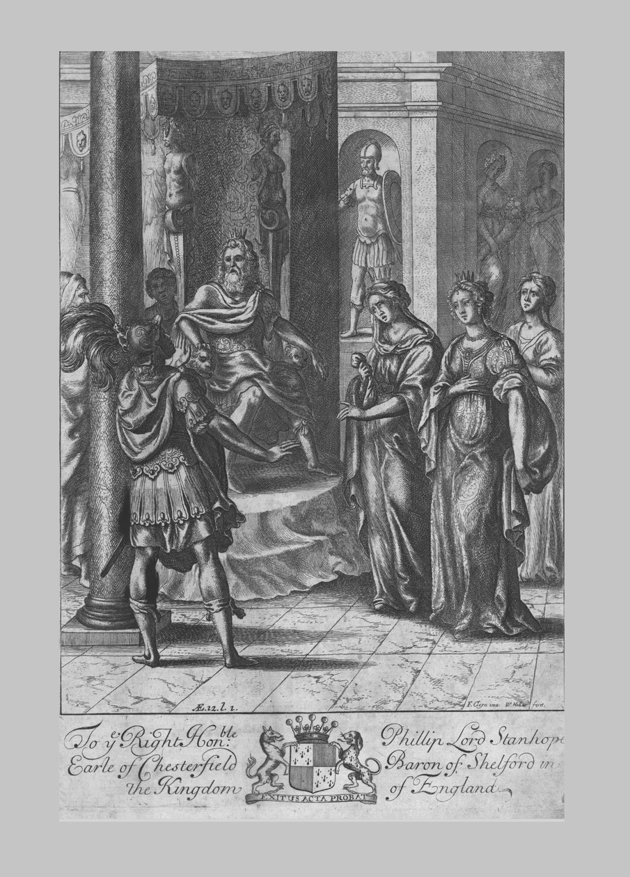 Turnus devant Latinus, début du 17e siècle - Francis Cleyn