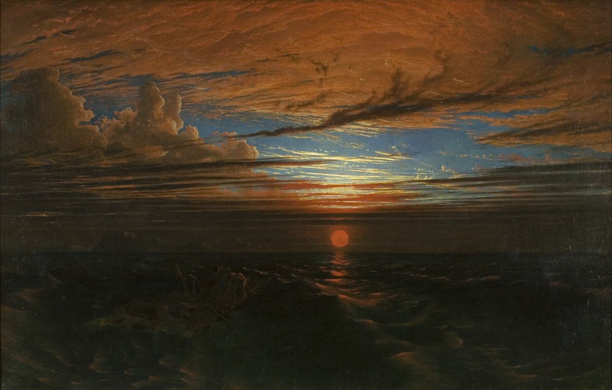 Coucher de soleil en mer après une tempête - Francis Danby