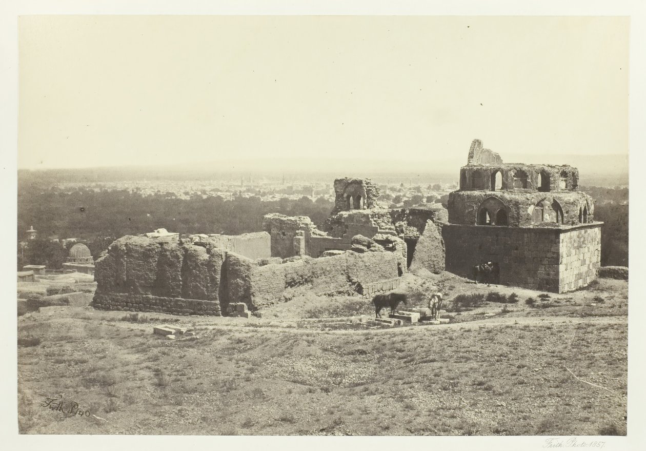 Vue lointaine de Damas, 1857 - Francis Frith