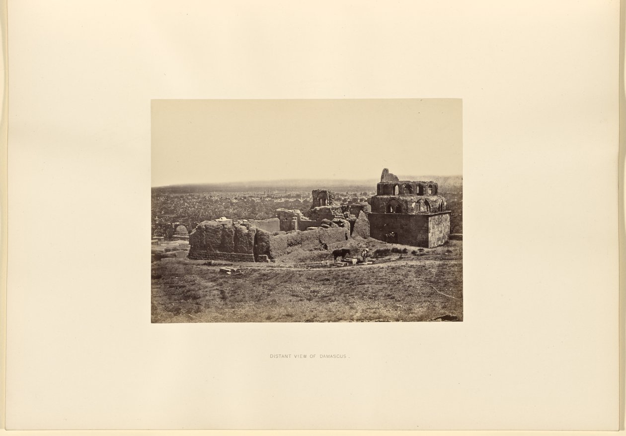 Vue lointaine de Damas - Francis Frith