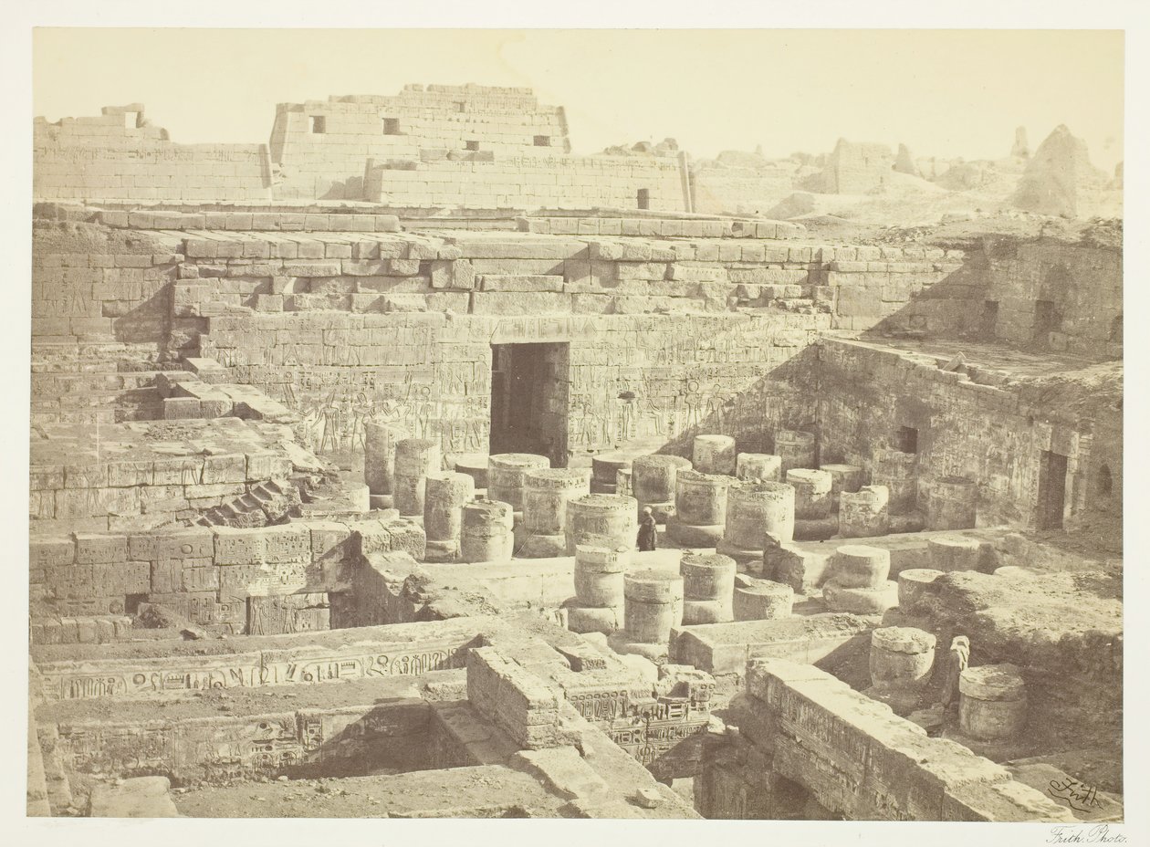 Nouvelle excavation à Medinet-Haboo - Francis Frith