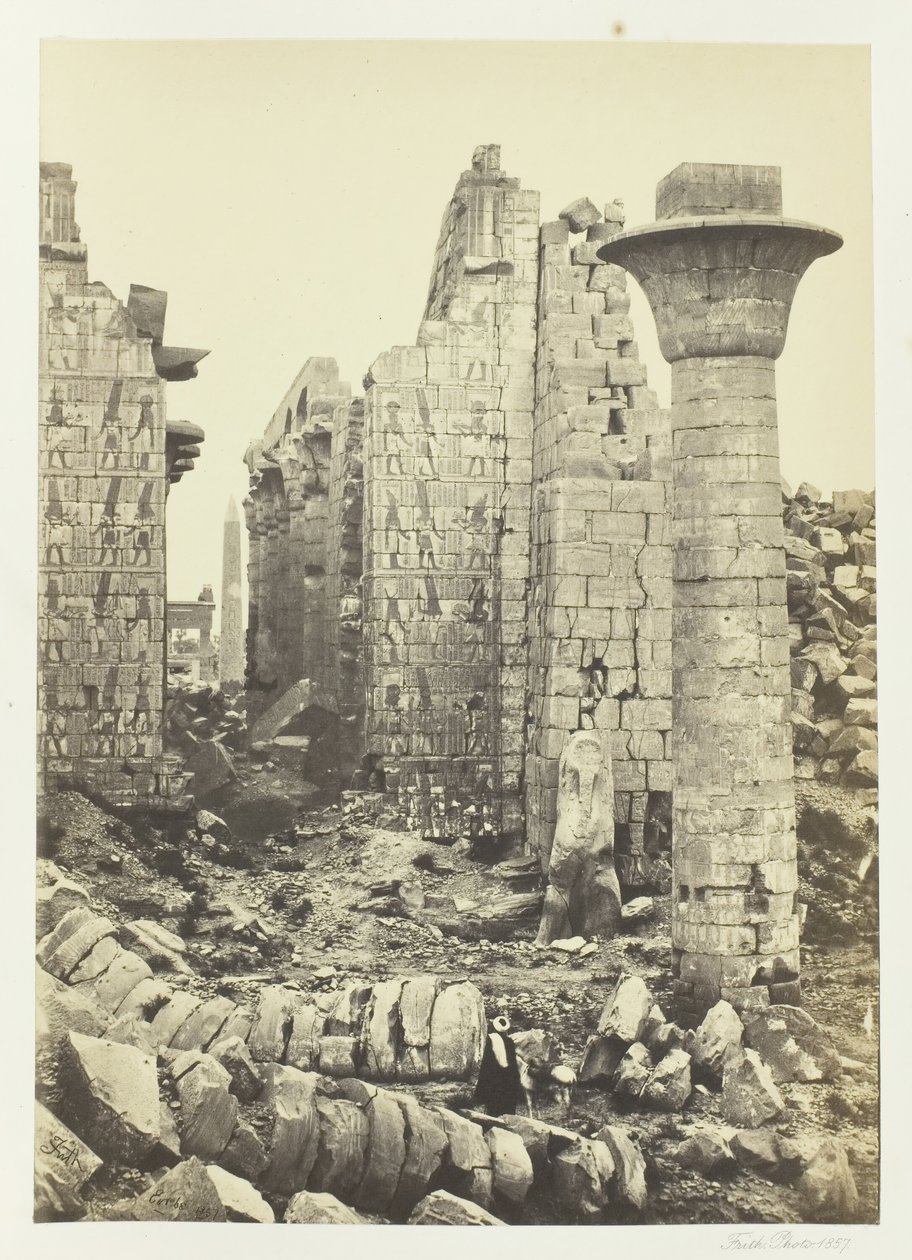 La Cour de Shishak, 1857 - Francis Frith