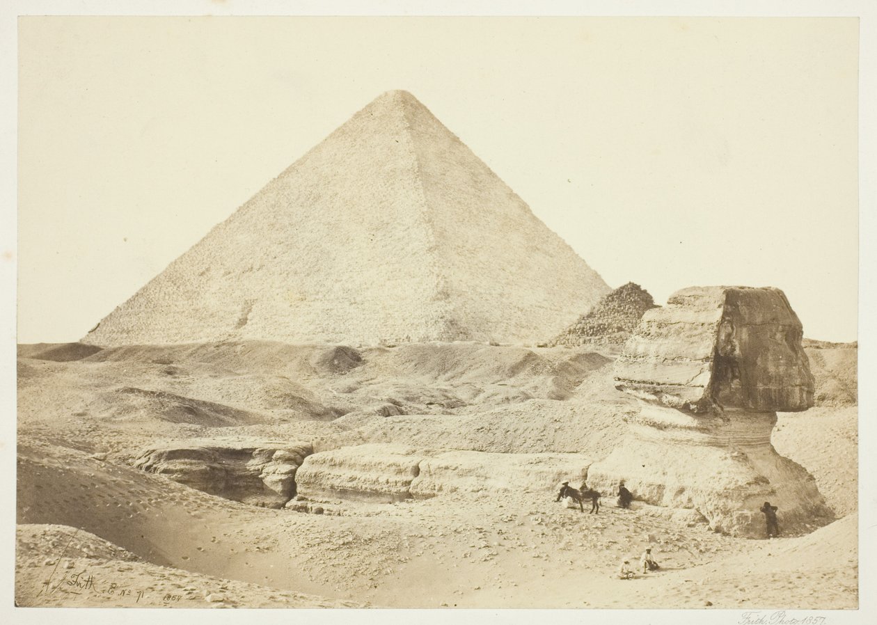 Le Sphinx et la Grande Pyramide - Francis Frith
