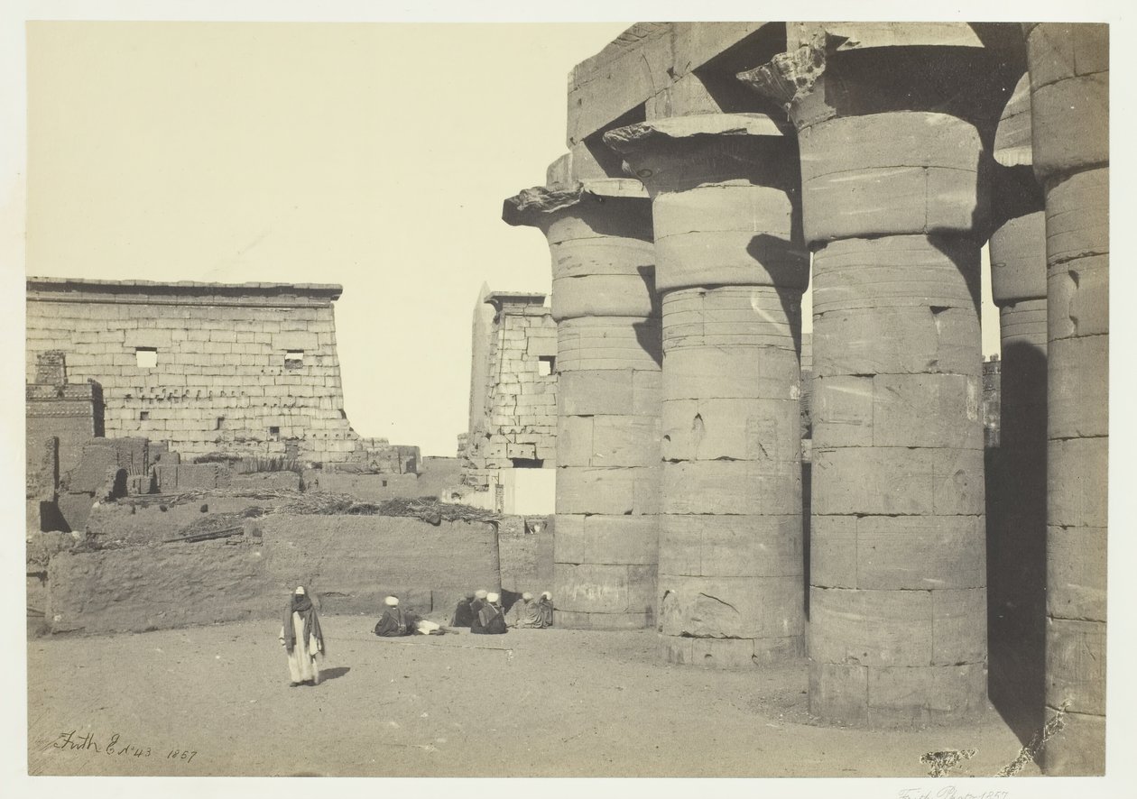 Vue à Louxor, 1857 - Francis Frith