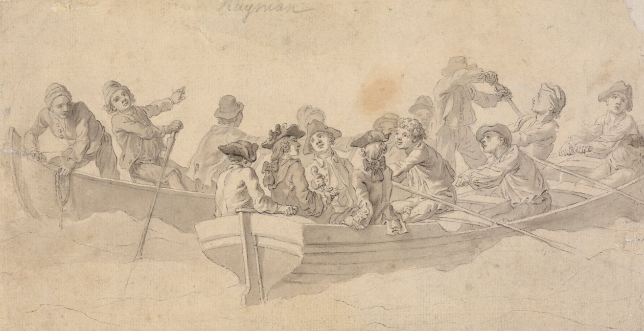 Figures dans des bateaux - Francis Hayman