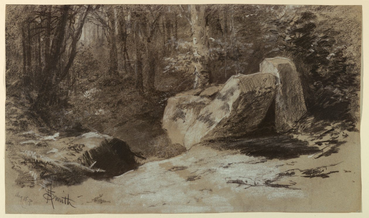Rochers dans les bois - Francis Hopkinson Smith