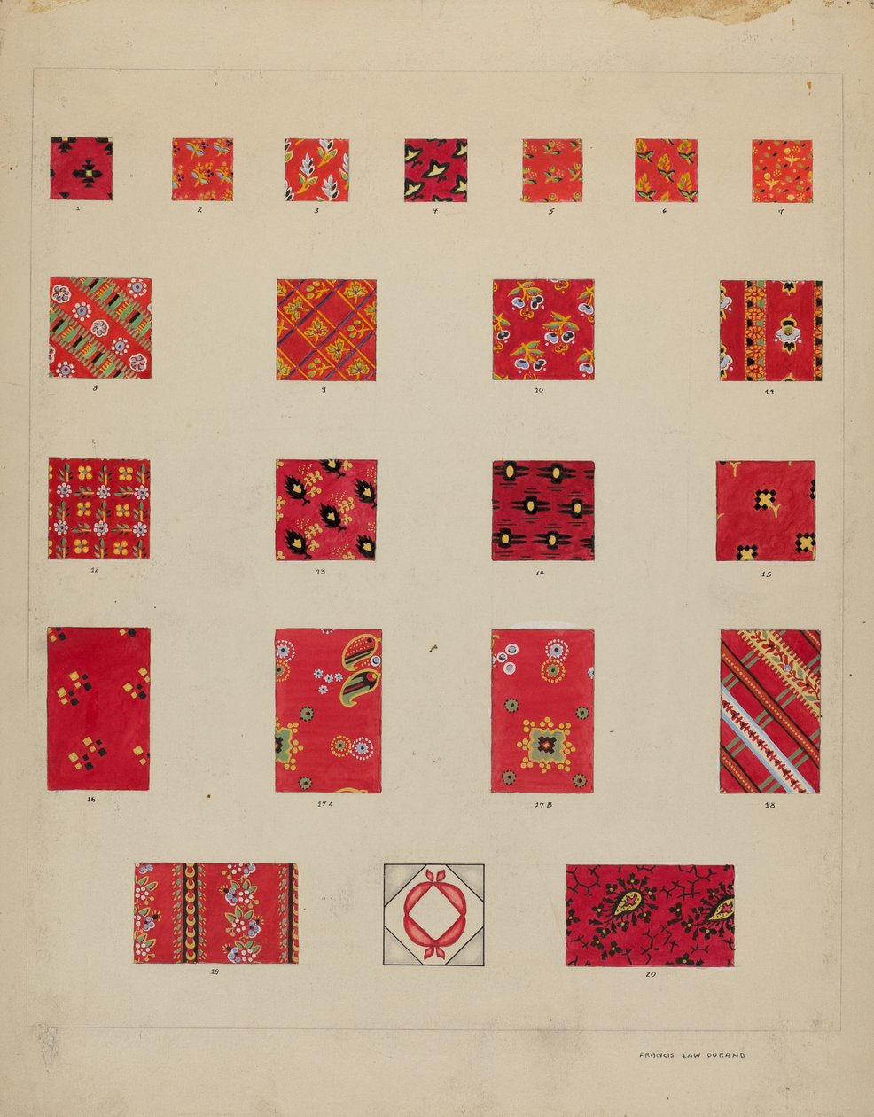 Patchs matelassés imprimés - Francis Law Durand