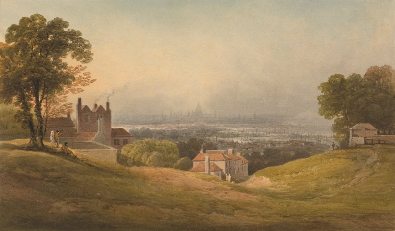 Londres depuis Blackheath - Francis Nicholson