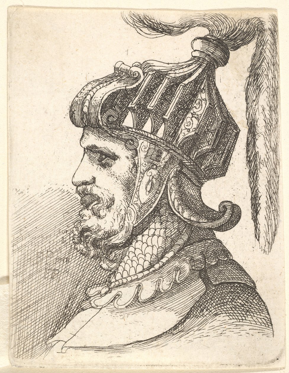 Tête casquée, 1662-78 - Francis Place