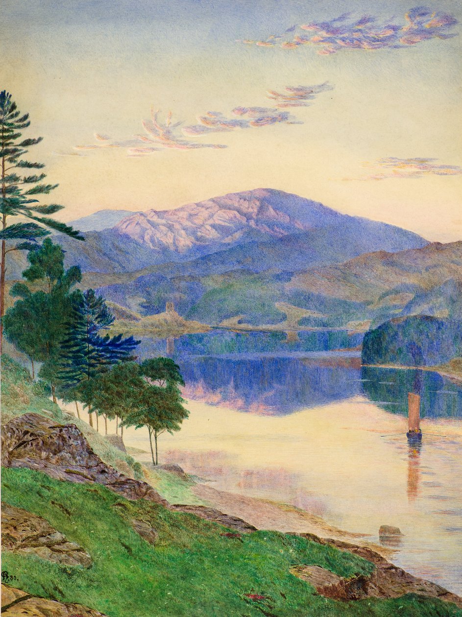 Scène de lac - Francis Powell