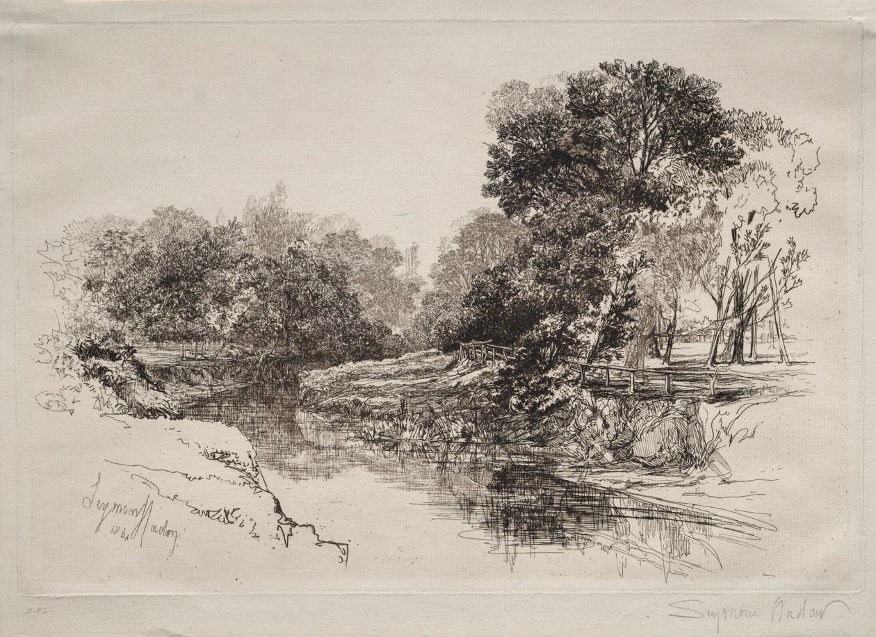 Une rivière en Irlande, 1864 - Francis Seymour Haden