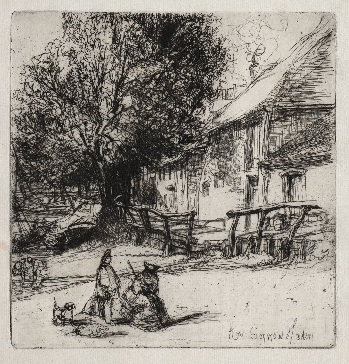 Kew Side - Francis Seymour Haden