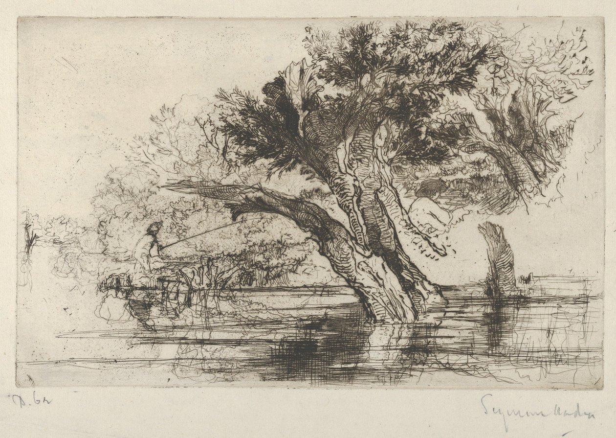 Penton Hook, 1864 - Francis Seymour Haden