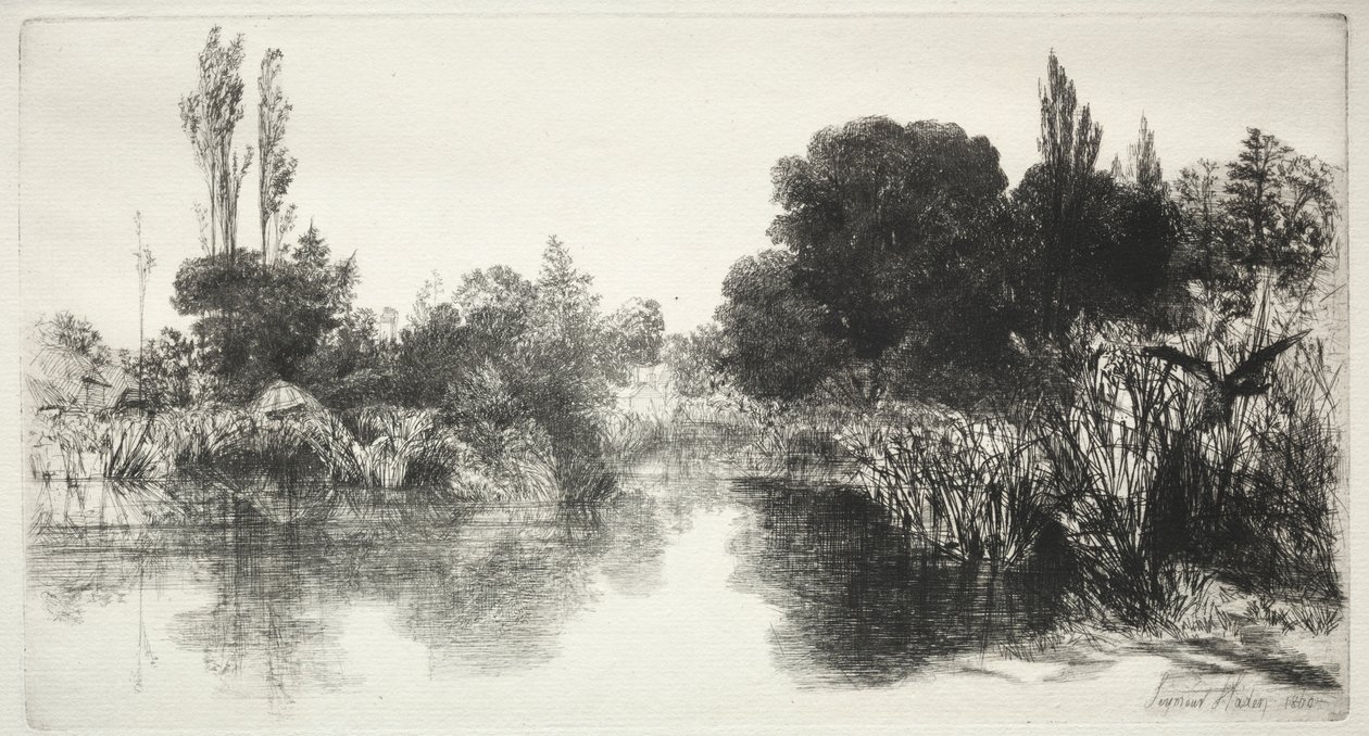 Étang de Shere Mill (la grande planche) - Francis Seymour Haden