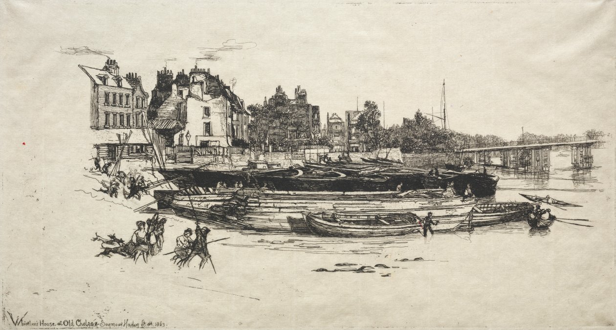 Maison de Whistler à Old Chelsea - Francis Seymour Haden