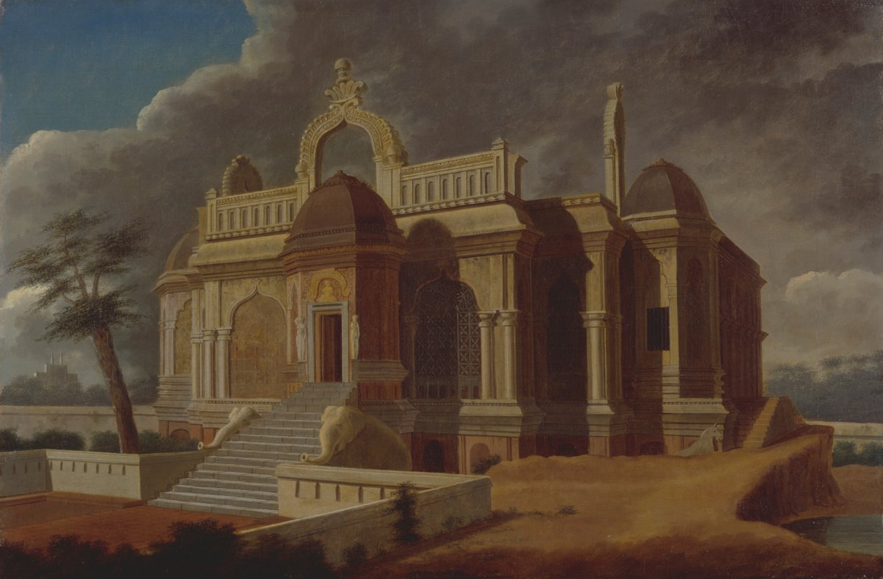 Mausolée avec éléphants de pierre - Francis Swain Ward