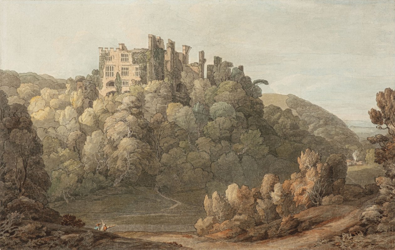 Château de Berry Pomeroy, Devon - Francis Towne
