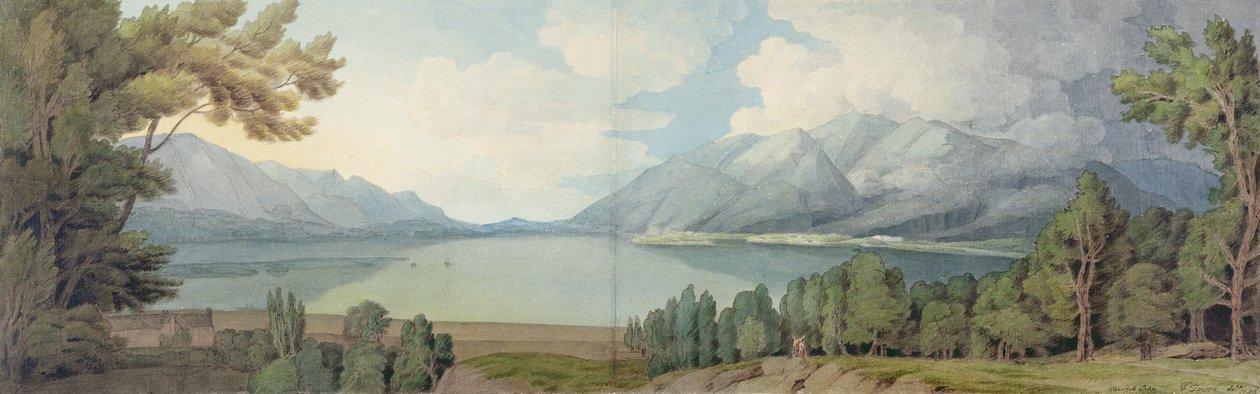 Derwentwater depuis le sud - Francis Towne