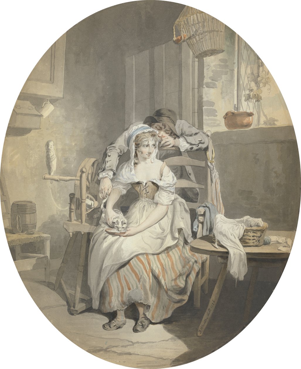 Cour rustique - Francis Wheatley
