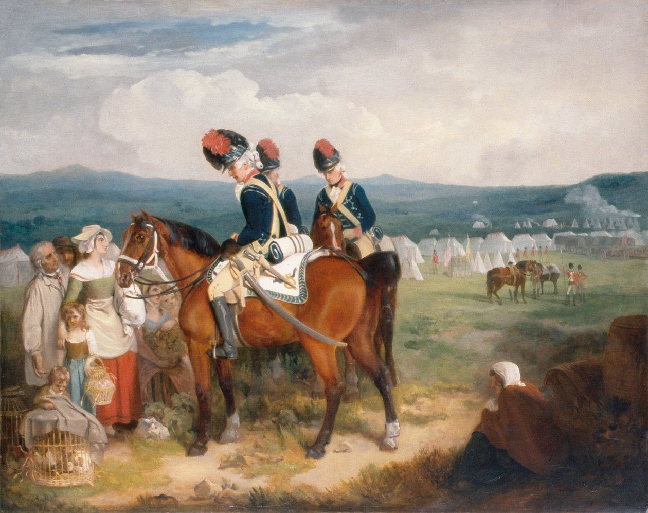 Le Campement à Brighton, Écosse - Francis Wheatley