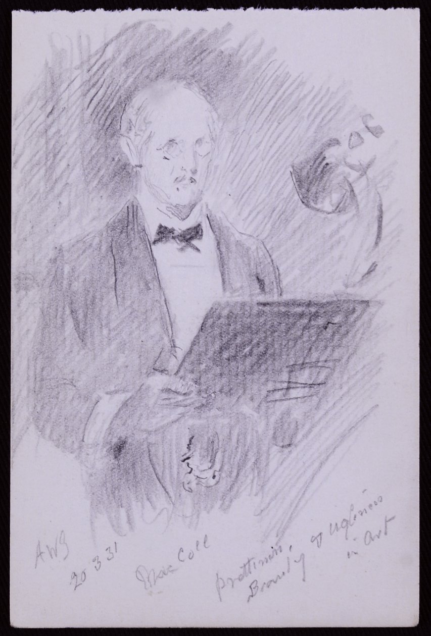 Portrait de DS MacColl - Francis Wilfred Lawson