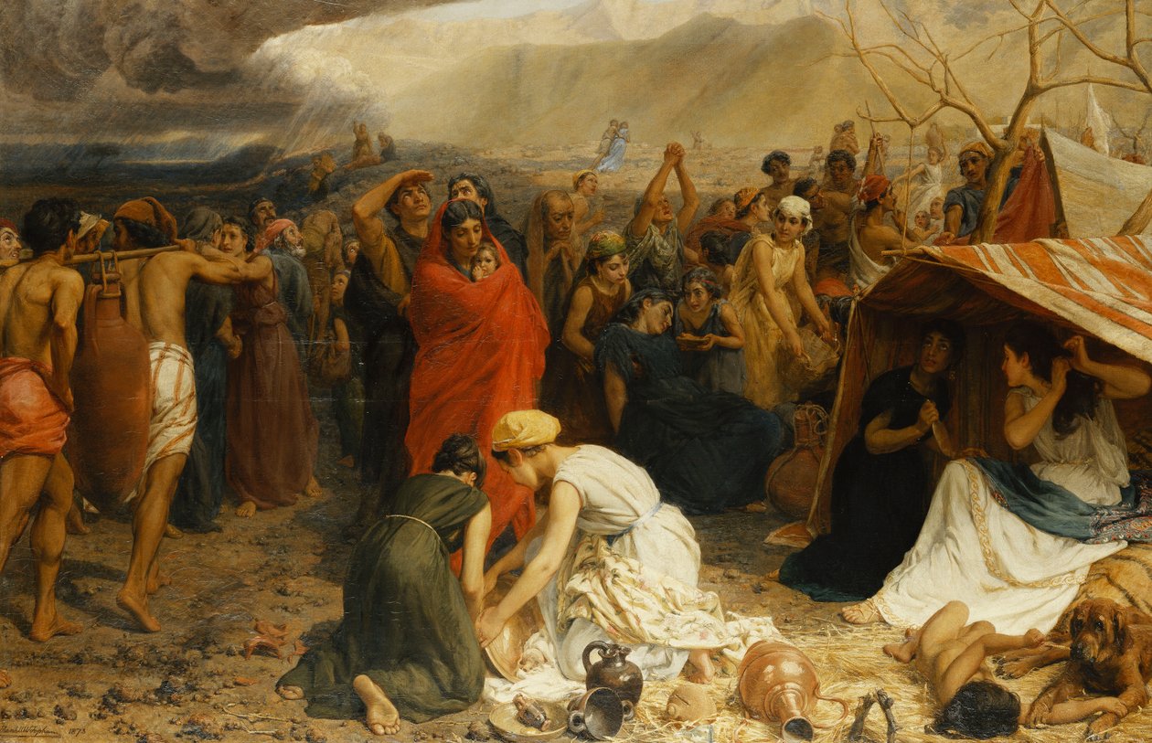 Réfugiés de Pompéi, 79 après J.-C., 1873 - Francis William Topham