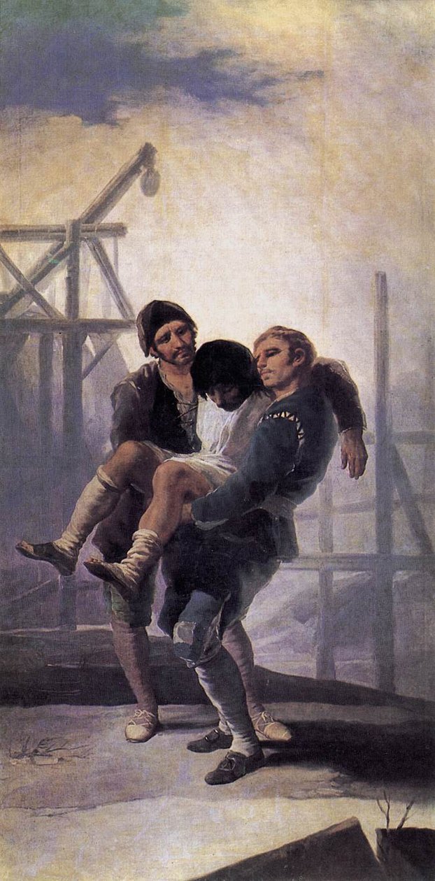 Le maçon blessé - Francisco de Goya