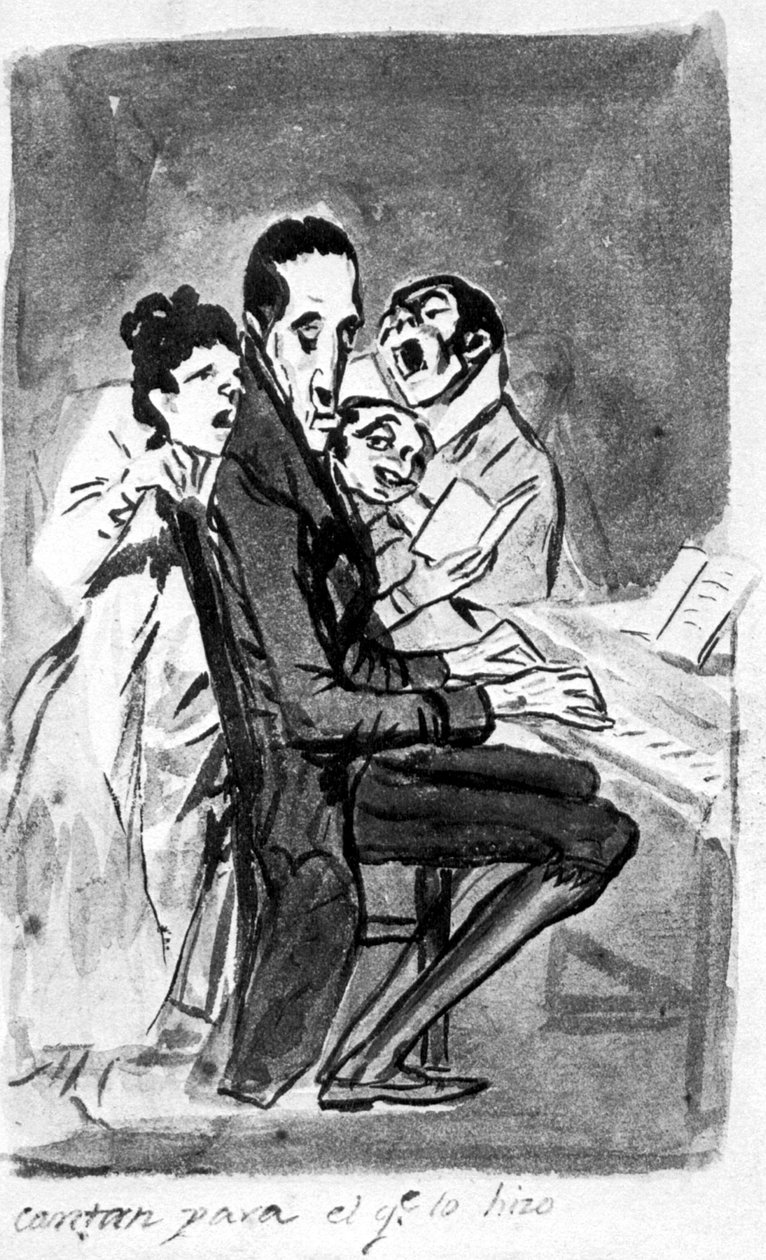 Ils chantent pour le compositeur - Francisco de Goya