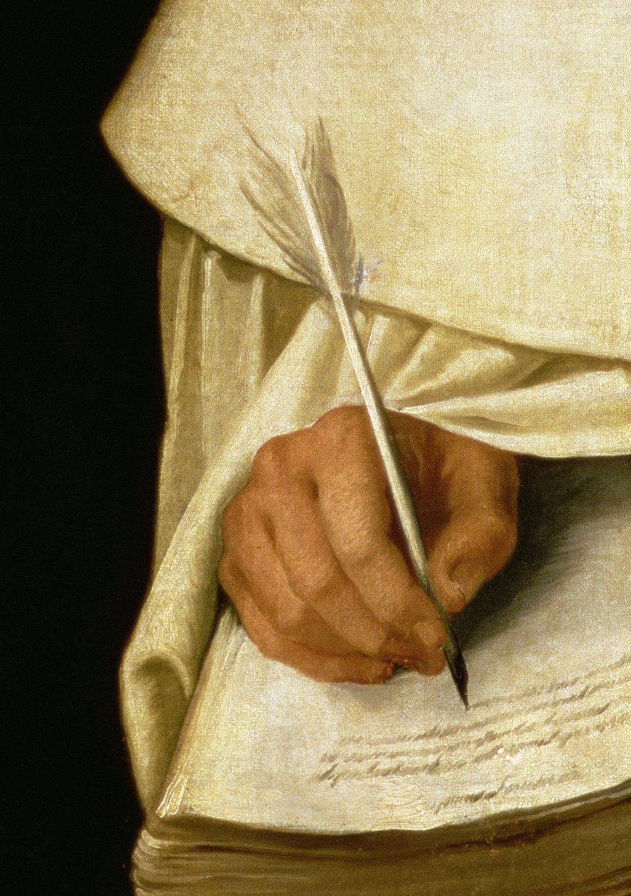 Frère Pedro Machado (détail) - Francisco de Zurbaran