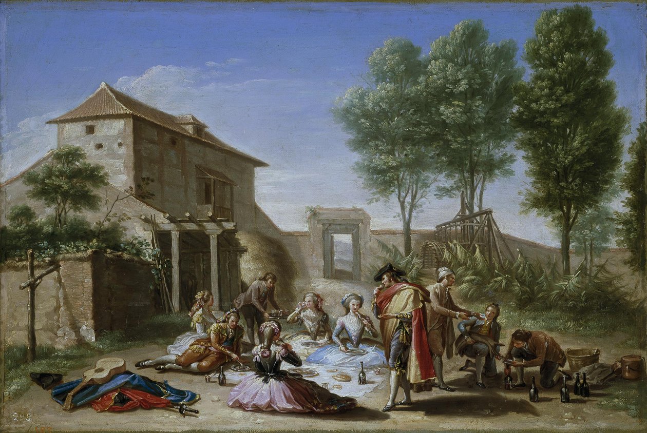Pique-nique à la campagne - Francisco Bayeu y Subias