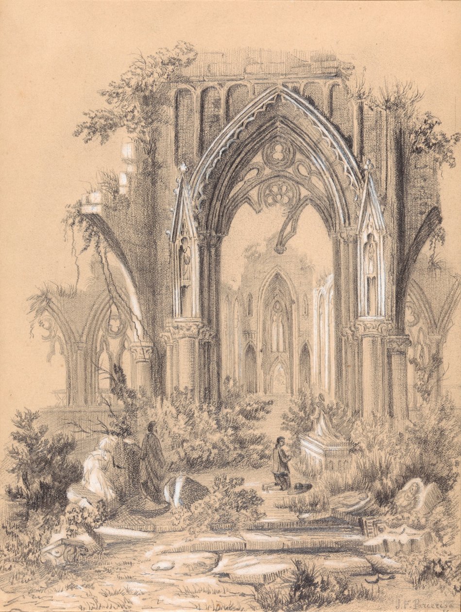 Église en ruines - Francisco Javier Parcerisa Boada