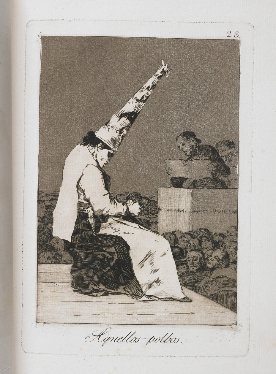 Planche de Los Caprichos, 1797-1798 - Francisco de Goya